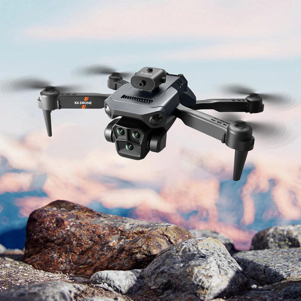 Dron profesional automático plegable triple cámara 4K última generación - TrendMarket Colombia